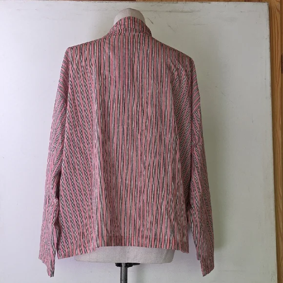 NWT $225 RHODE BERTO PAJAMA TOP IN PINK BORA STRIPES SIZE M - Picture 4 of 7